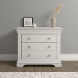 BORDEAUX 3 DRAWER CHEST - IVORY 100-102-227