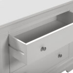 BORDEAUX 3 DRAWER CHEST - PEBBLE GREY 100-102-226
