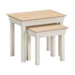 BORDEAUX NEST OF 2 TABLES - IVORY OAK 300-303-044