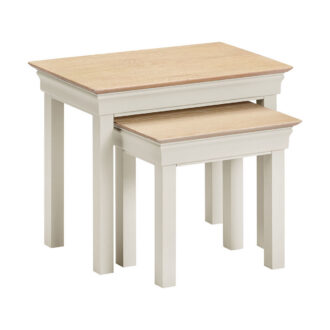 BORDEAUX NEST OF 2 TABLES - IVORY OAK 300-303-044