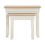 BORDEAUX NEST OF 2 TABLES - IVORY OAK 300-303-044