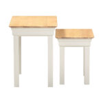 BORDEAUX NEST OF 2 TABLES - IVORY OAK 300-303-044