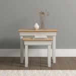 BORDEAUX NEST OF 2 TABLES - IVORY OAK 300-303-044