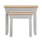 BORDEAUX NEST OF 2 TABLES - PEBBLE GREY OAK 300-303-043
