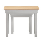 BORDEAUX NEST OF 2 TABLES - PEBBLE GREY OAK 300-303-043