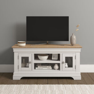 BORDEAUX SMALL TV STAND - IVORY OAK 300-305-064