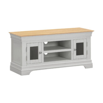 BORDEAUX SMALL TV STAND - PEBBLE GREY OAK 300-305-063