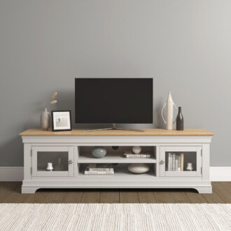 BORDEAUX TV STAND - IVORY OAK 300-305-062