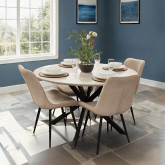 Dillon 1+4 Round Dining Set