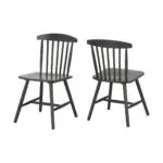 Emery Dining Chairs Dark Grey