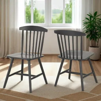 Emery Dining Chairs Dark Grey