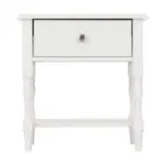 Stratford 1 Drawer Side Table – White