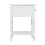 Stratford 1 Drawer Side Table – White