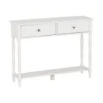 Stratford 2 Drawer Console Table – White