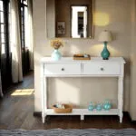 Stratford 2 Drawer Console Table – White