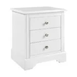 Stratford 3 Drawer Bedside Locker - White