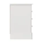 Stratford 3 Drawer Bedside Locker - White