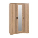 Tessa 3 Door Mirrored Wardrobe