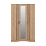 Tessa 3 Door Mirrored Wardrobe