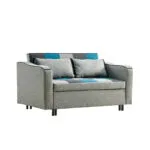 Aspen Sofabed Teal/Grey Patchwork