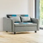 Aspen Sofabed Teal/Grey Patchwork