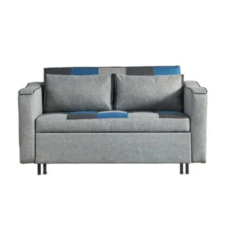 Aspen Sofabed Teal/Grey Patchwork